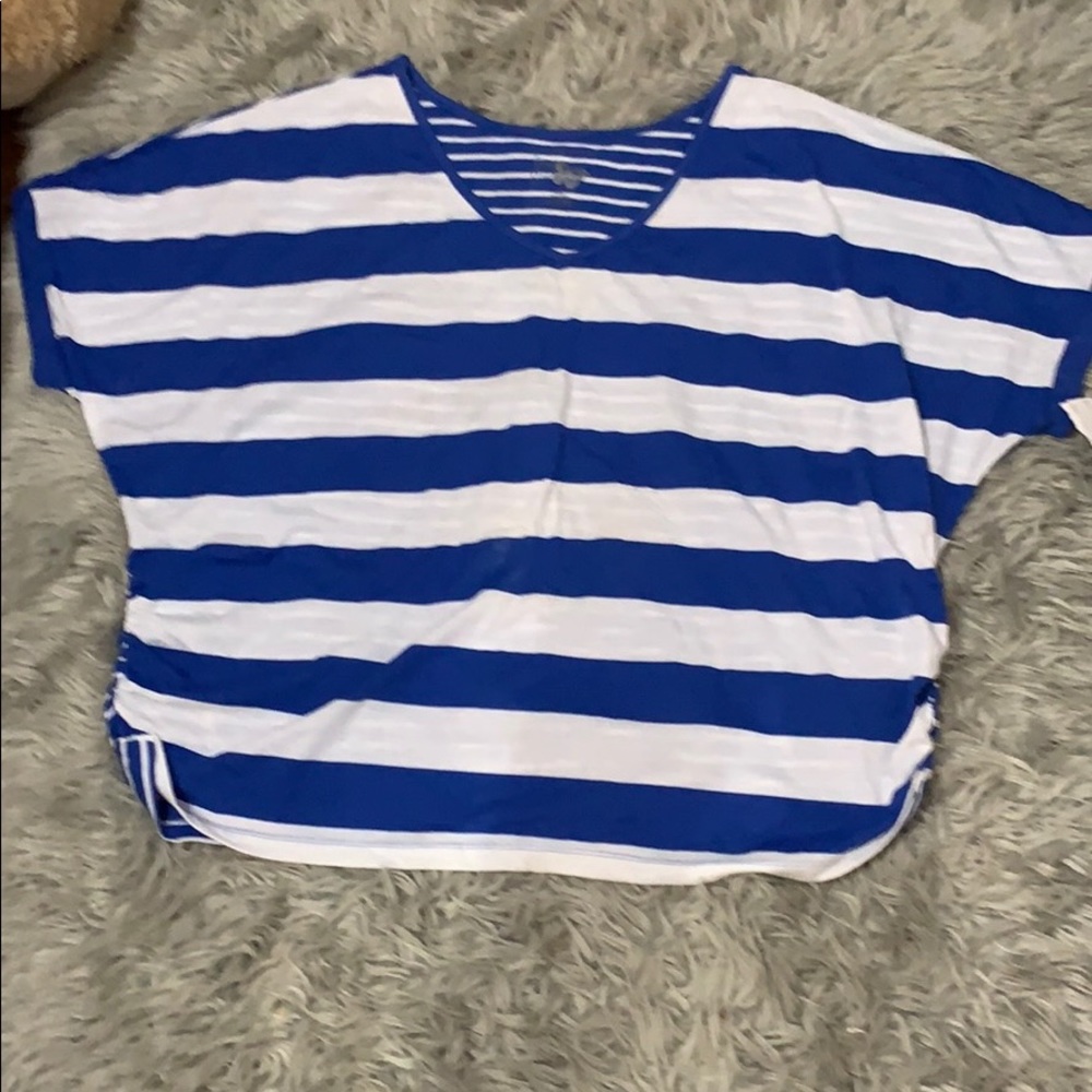 Striped t-shirt size 4x NWT